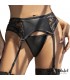 Luva Set de Liguero con Encaje Floral y Tanga