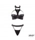 Addis Set Sujetador con Choker y Tanga Alto
