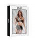 Aria Set Sujetador, Tanga, Ligero y Ligas