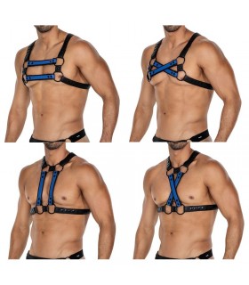 H4RNESS06 Arnés de Pecho 4WAY Azul Talla Única