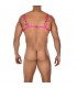 H4RNESS04-C Arnés Cruzado Ring Rosa Talla Única