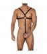 H4RNESS04 Arnés Cruzado C-Ring Negro Talla Única