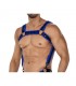 H4RNESS05 Arnés de Pecho Neon Azul Eléctrico Talla Única