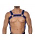 H4RNESS05 Arnés de Pecho Neon Azul Eléctrico Talla Única