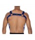H4RNESS05 Arnés de Pecho Neon Azul Eléctrico Talla Única
