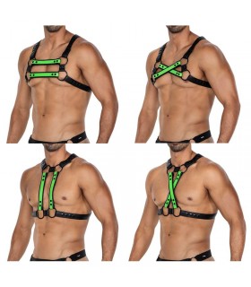 H4RNESS06 Arnés de Pecho 4WAY Verde Talla Única