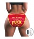 Brauitas con Vibración Printed Panties 34-38 rojo