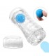 Planet Ball-Rolling Masturbador Azul