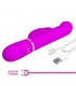 Coale Vibrador con Bolas Rotatorias y Up and Down USB