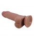 Dildo Realista con Piel Deslizante 19.4 cm caramelo