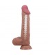 Dildo Realista Piel Deslizante 24 cm caramelo