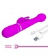 Vibrador con Thrusting y Bolas Rotatorias Dejon Rosa