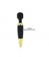 Pretty Love Masajeador Power Wand Negro y Dorado