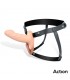 Arnés Strap-On con Dildo Hueco Silicona Premium Talla S
