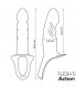 Arnés Strap-On con Dildo Hueco Silicona Premium Talla S