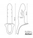 Arnés Strap-on con Dildo Hueco Silicona Premium Talla L