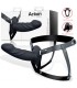 ARNES DILDO HUECO SILICONA L NEGRO