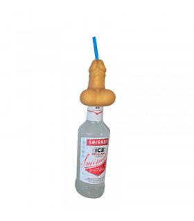 Pajita con Forma de Pene XXL para Botella de 360 ml Gold Edi