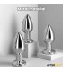 Dimpor Plug Anal Cromado con Vibración USB Magnético Talla M