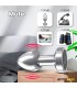 Dimpor Plug Anal Cromado con Vibración USB Magnético Talla L