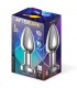 Dimpor Plug Anal Cromado con Vibración USB Magnético Talla L