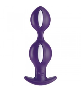 B Balls Duo Plug Anal con Peso White/Dark Violet