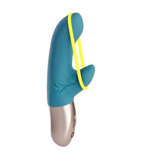 Amorino Vibrador del Punto G Petrol/Neon Yellow