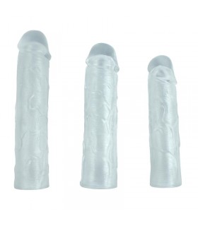 Pack 3 Fundas para el Pene Alex Transparentes
