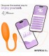 Logan Huevo Vibrador con APP Unibody Naranja