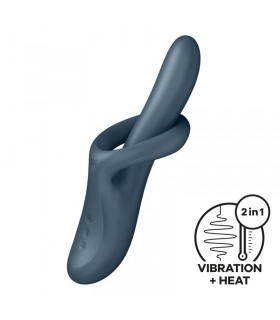 Heat Flex 4 Vibrador con Rotación y Calor Gris