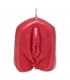 Vela en Forma de Vagina Color Rojo