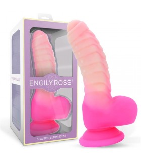Scalidor Dildo Unicorn Brilla en la Oscuridad Silicona Líqui