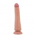 Dildo Realista con Piel Deslizante Bronceado 25 cm