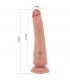 Dildo Realista con Piel Deslizante Bronceado 25 cm