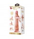 Dildo Realista con Piel Deslizante Bronceado 25 cm