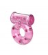 Baile Anillo Vibrador con Preservativo Color Rosa