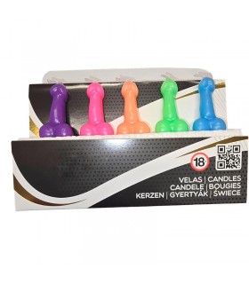 Set de 5 Velas en Forma de Pene