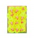 BROCHE PENE FUCSIA+FLOR AMARILLA