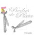 CORBATA BODAS DE PLATA