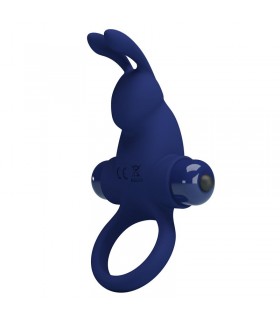 Anillo para el Pene con Vibración conejo azul