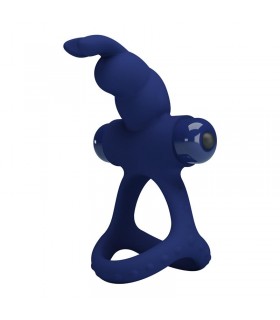Anillo para el Pene con Vibración conejito azul O