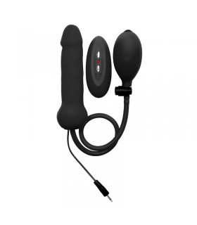 Shots Ouch! Dildo Vibrador Hinchable Negro
