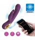 Liam Vibrador Punto G Silicona  con APP Morado