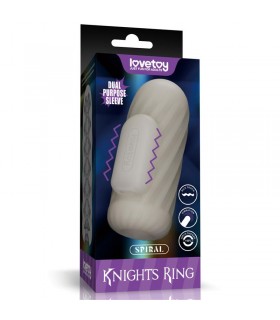 Knights Ring Funda para el Pene y Estimulador Spiral