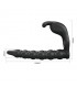 Blackney Anillo Vibrador con Plug Silicona Negro
