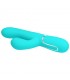 Mariana Vibrador 4 en 1 Silicona Turquesa