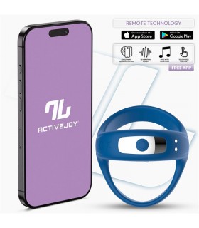 Rank Anillo Vibrador con App Azul