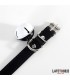 Collar con Cascabel Ajustable Negro