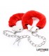 Esposas Pies Peluche Terciopelo Rojo