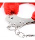 Esposas Pies Peluche Terciopelo Rojo